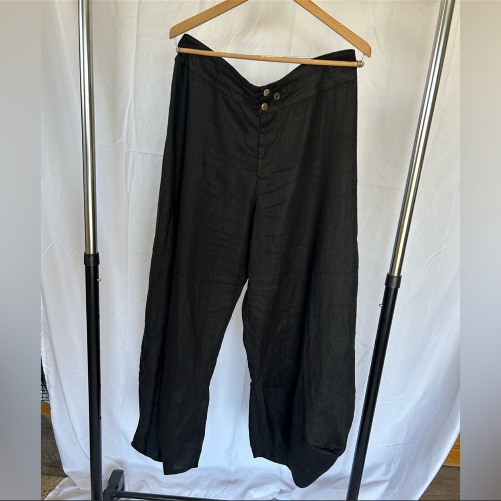 100% linen harem pants
